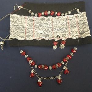 Queen of Hearts Themed Jewelry Set